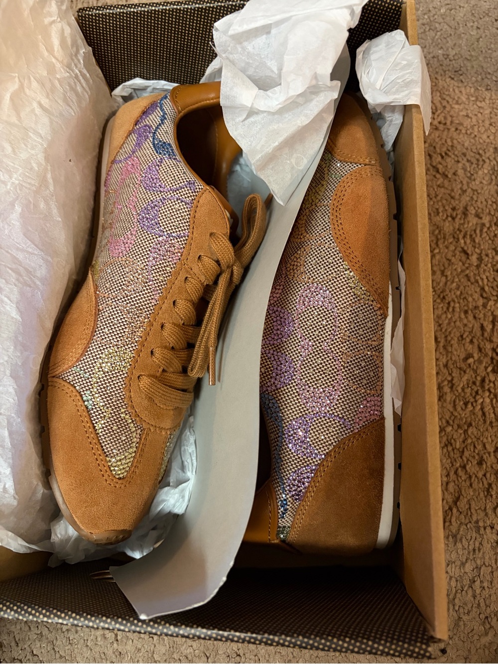Coach Signature Crystal Sneakers